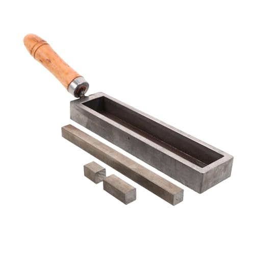 HAWILLOSCH Gold Gussform Mit Holzgriff Anpassbare Metallform Für -schmuckherstellung Europäisches Design Präzise Öltankheizung Vielseitige Nutzung von HAWILLOSCH