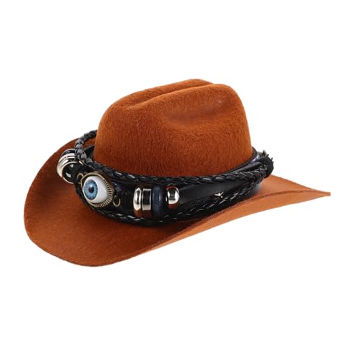 HAWILLOSCH Kopfbedeckung Für Haustiere Western-Stil Für Kleine Hunde Und Katzen Leicht Und Komfortabel Für Feiertage Kostümpartys Und Fotoshootings Einfach Zu Tragen Und Sicher von HAWILLOSCH