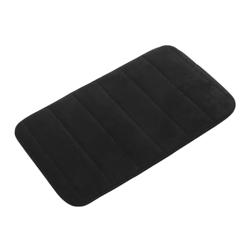 HAWILLOSCH kleine Badematte Tür Fußmatten Eingang Willkommensmatte im Innenbereich Saugfähig antirutschmatte Teppich aus Korallenvlies Badematten Matte für Badezimmer Black von HAWILLOSCH