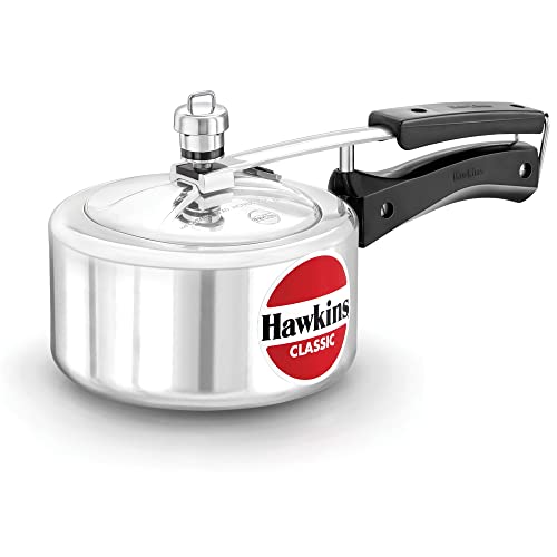 HAWKINS Classic CL15 Schnellkochtopf aus Aluminium, 1,5 l, klein, silberfarben von HAWKINS