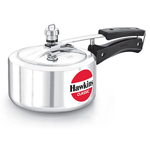 HAWKINS Classic CL20 Schnellkochtopf aus Aluminium, 2 l, klein, silberfarben von HAWKINS