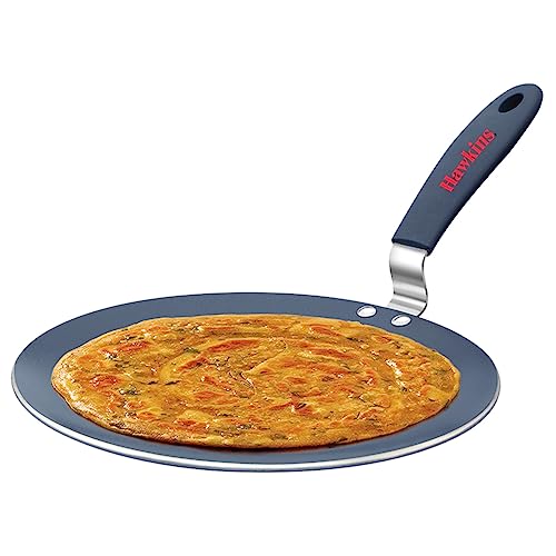 Hawkins Keramik-Antihaft-Tava, 24 cm Durchmesser, Induktion Paratha Tawa, Granit-Grillplatte (ICT24) von HAWKINS