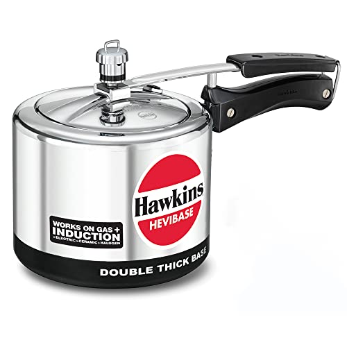 HAWKINS IH 30 Hevibase IH30 Induktions-Schnellkochtopf, 3 l, klein, Silber, Aluminium von HAWKINS