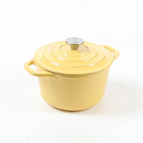 HAWOK Mini-Dutch Oven aus emailliertem Gusseisen, 1,5 l, Gelb HAWOK Mini-Dutch Oven aus emailliertem Gusseisen, 1,5 l, Gelb von HAWOK