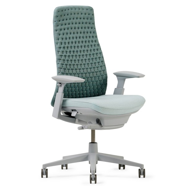 HAWORTH Fern Digital Knit | 150 kg | Strickbezug Waterside | Rahmen Snow von HAWORTH