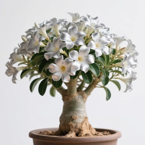 Wüstenrose pflanze/Wüstenrose pflanze im topf-winterhart mehrjährig,wüstenrosenknolle-Leuchtende und wunderschöne Blumen für den Garten-C-5 zwiebeln von HAWRKJLC