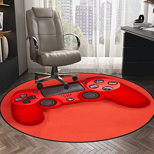 HAXA 120CM Bodenschutzmatte Teppich Stuhlunterlage Stuhlmatten Gaming Bürostuhl Schreibtischstuhl Unterlage für Parkett Dekoriere Dein Büro,Wohnzimmer,Schlafzimmer usw von HAXA