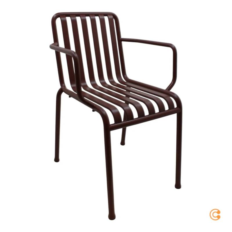 B-Ware Hay Palissade Gartenstuhl Armlehnenstuhl Sitzgelegenheit Rot Siehe Text/Foto von HAY