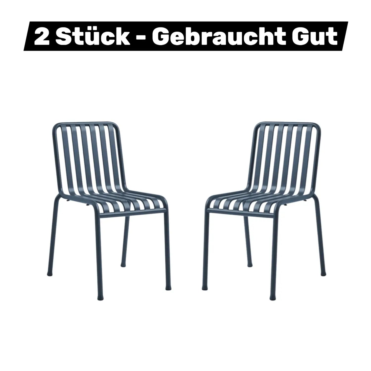 B-Ware Hay Palissade Stuhl Gartenstuhl Metallstuhl Deep Blue Exklusive Edition 2 Stück B-Ware Hay Palissade Stuhl Gartenstuhl Metallstuhl Deep Blue Exklusive Edition 2 Stück von HAY