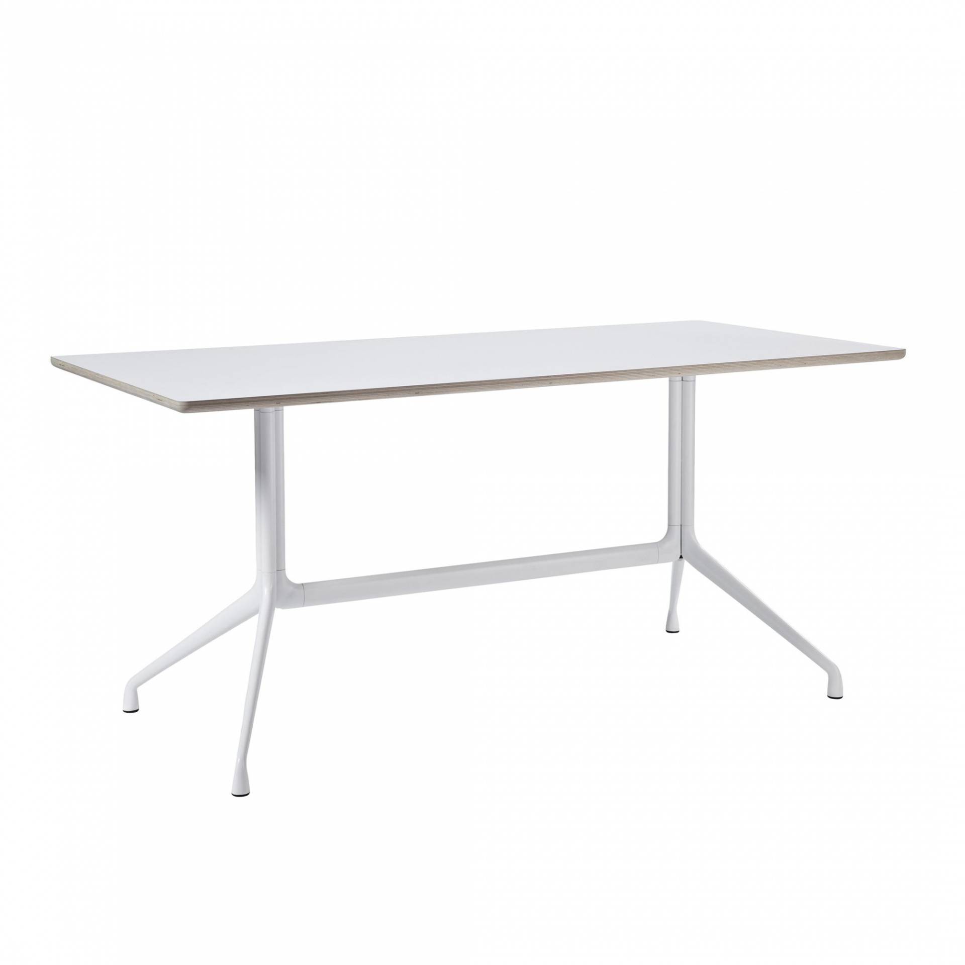 HAY - AAT 10 Esstisch Tischplatte Laminat 180x90cm - weiß/Tischplatte Laminat/Sperrholzkante/LxBxH 180x90x73cm von HAY