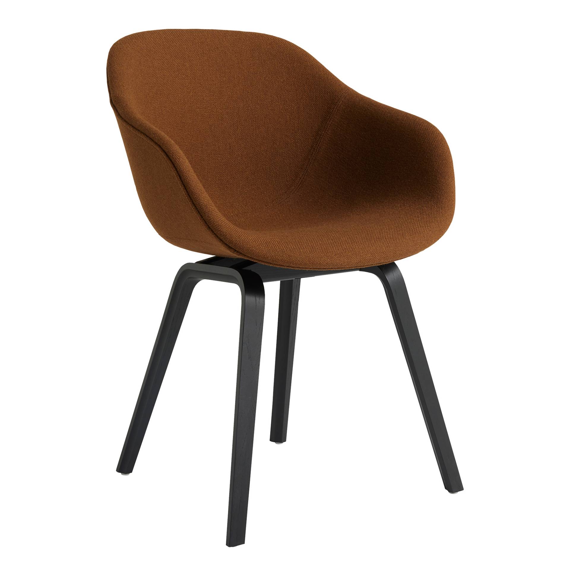 HAY - About a Chair AAC 223 Armlehnstuhl Eiche schwarz - braun/Hallingdal 350 ( 70% Schurwolle, 30% Viskose)/Gestell Eiche schwarz lackiert wasserbasi von HAY