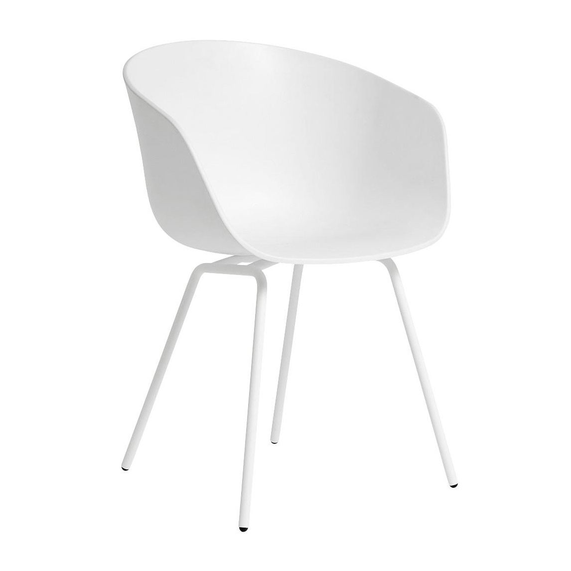HAY - About a Chair AAC 26 2.0 Armlehnstuhl Gestell Stahl weiß - weiß/Sitzschale Polypropylen recycelt/Gestell Stahl pulverbeschichtet weiß/mit... von HAY
