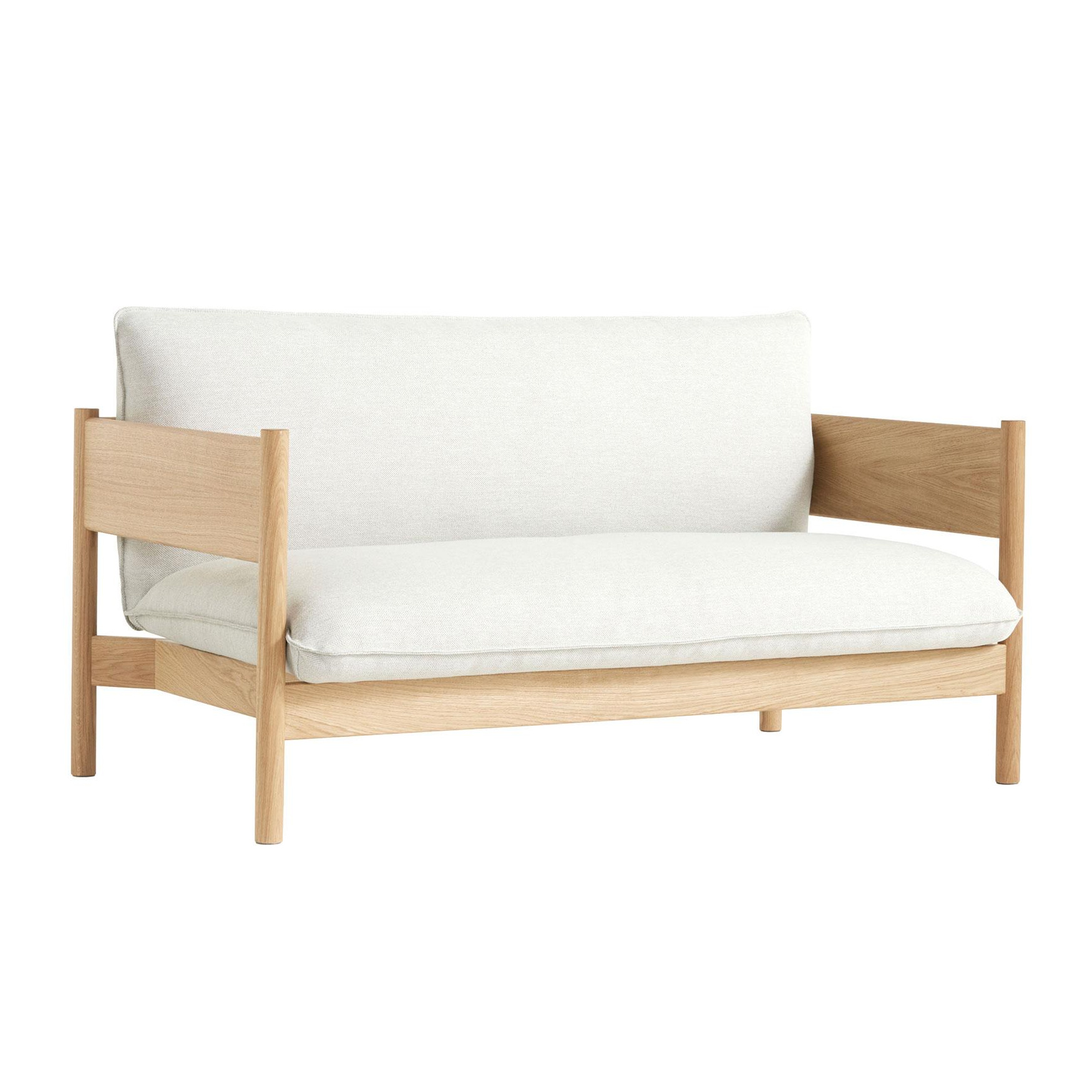 HAY - Arbour Club Sofa Stoff - cavicle/Stoff Maharam Mode 009/Gestell Eiche massiv geölt und gewachst/BxHxT 150x75x87cm von HAY