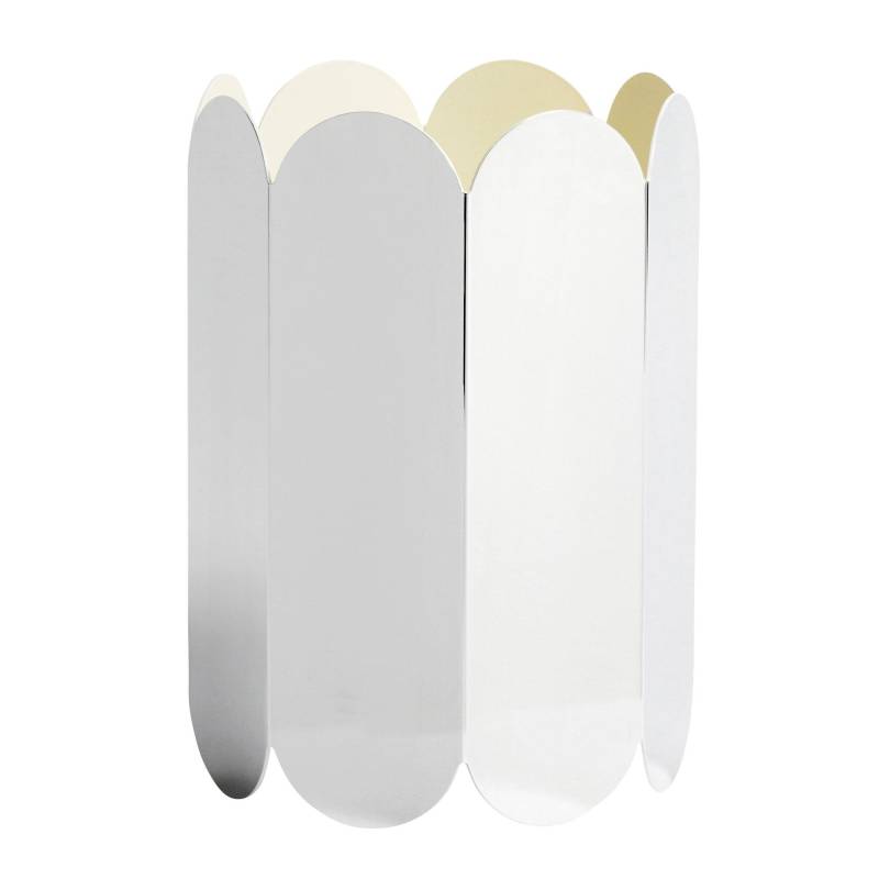 HAY - Arcs Vase - spiegel/Edelstahl/H 25cm / 17cm von HAY