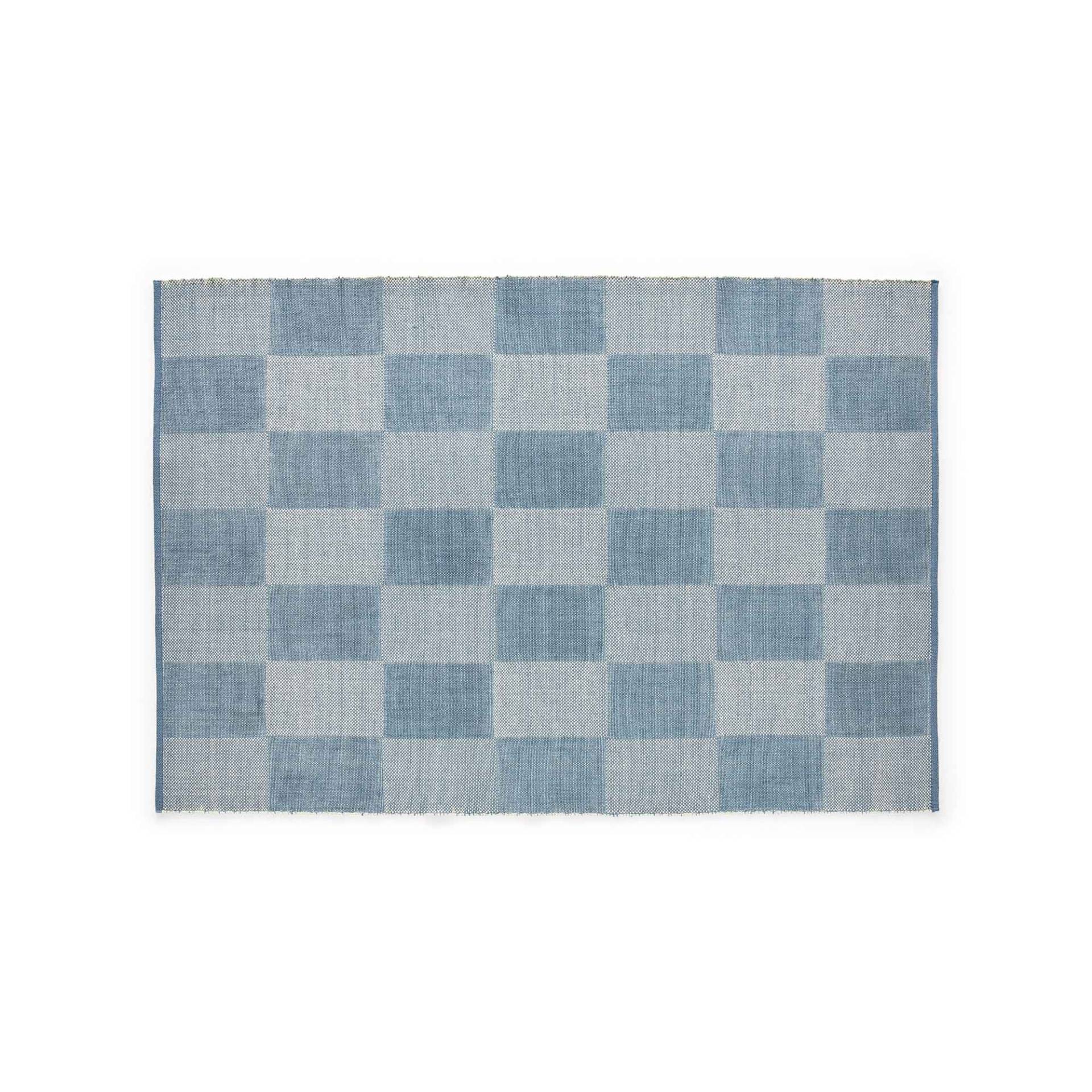 HAY - Check Teppich 140x200cm - hellblau s check/LxB 200x140cm von HAY