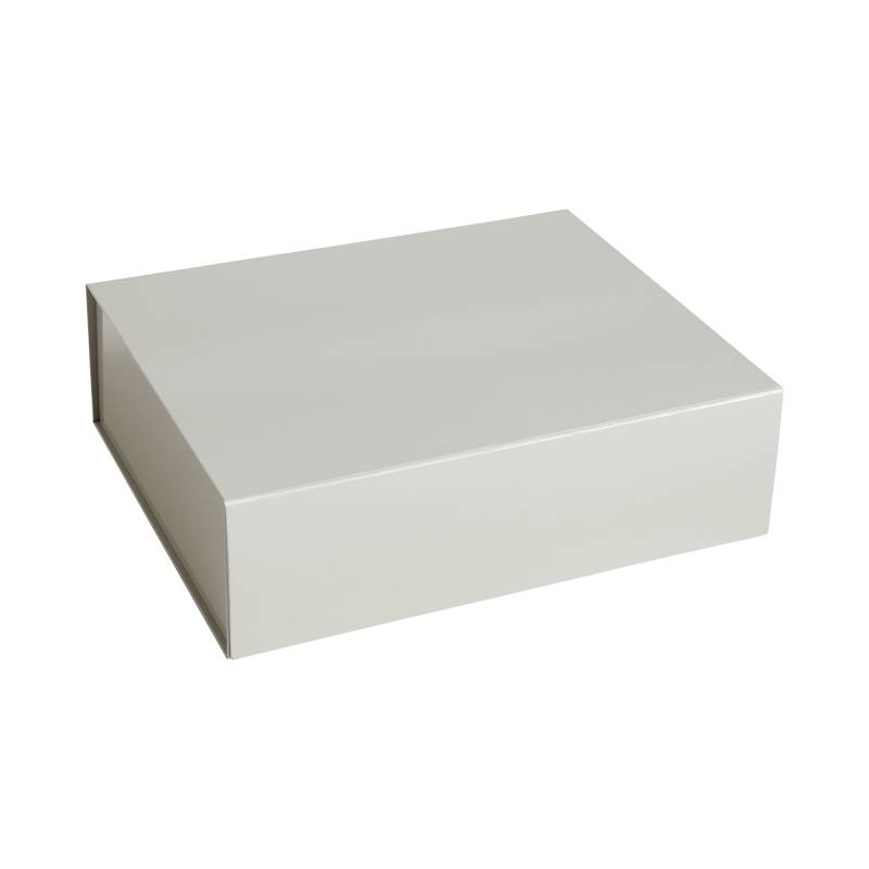 HAY - Colour Aufbewahrungsbox L magnetisch - grau/LxBxH 41,5x34,5x12,5cm von HAY