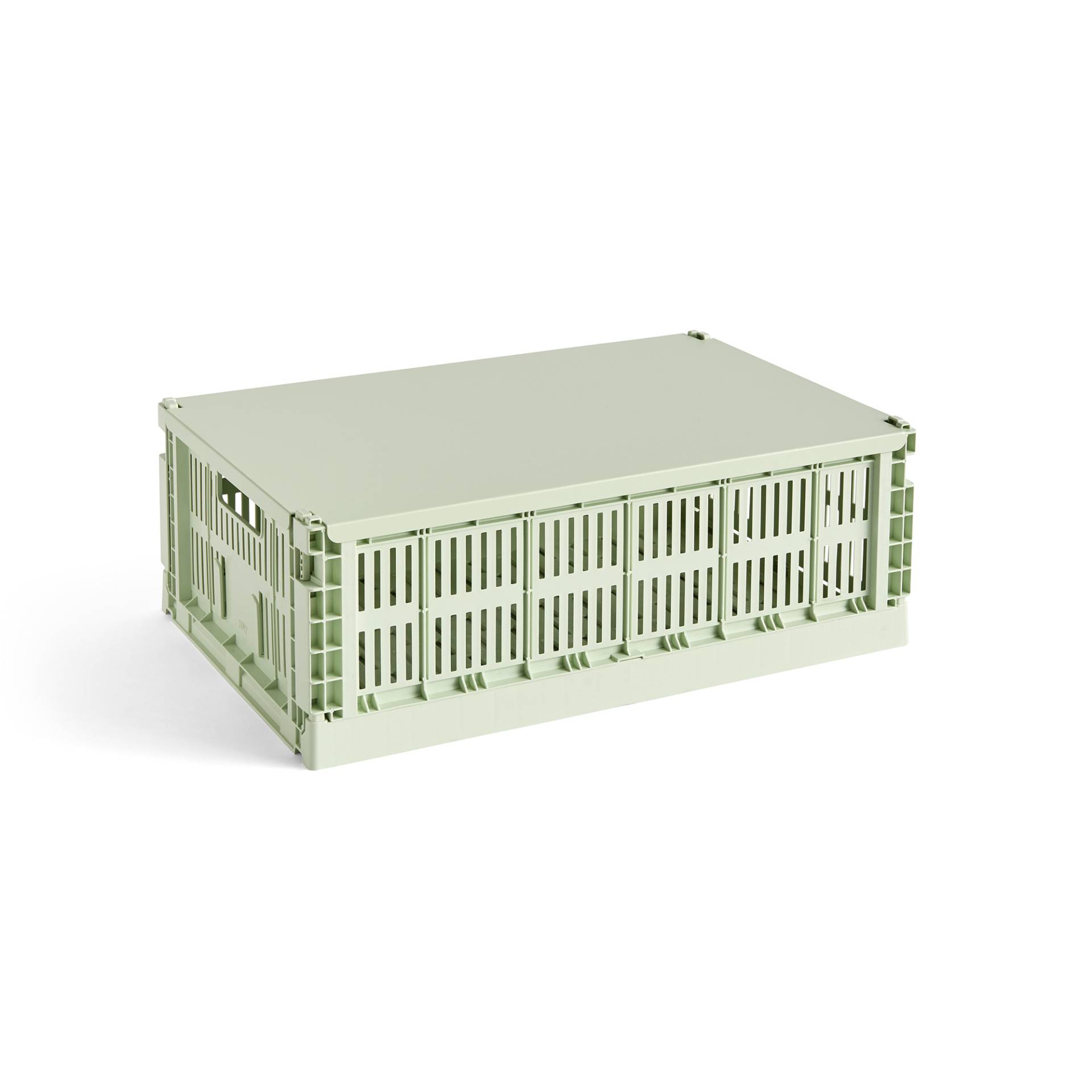HAY - Colour Crate Deckel L - mint/pulverbeschichtet/LxBxH 53x34,5x1,5cm von HAY