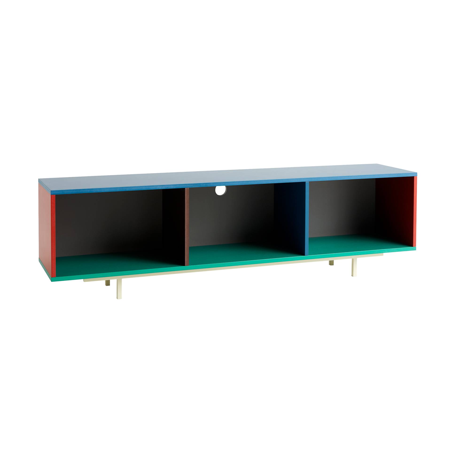 HAY - Colour Sideboard L - mehrfarbig/lackiert/BxHxT 180x51x39cm von HAY