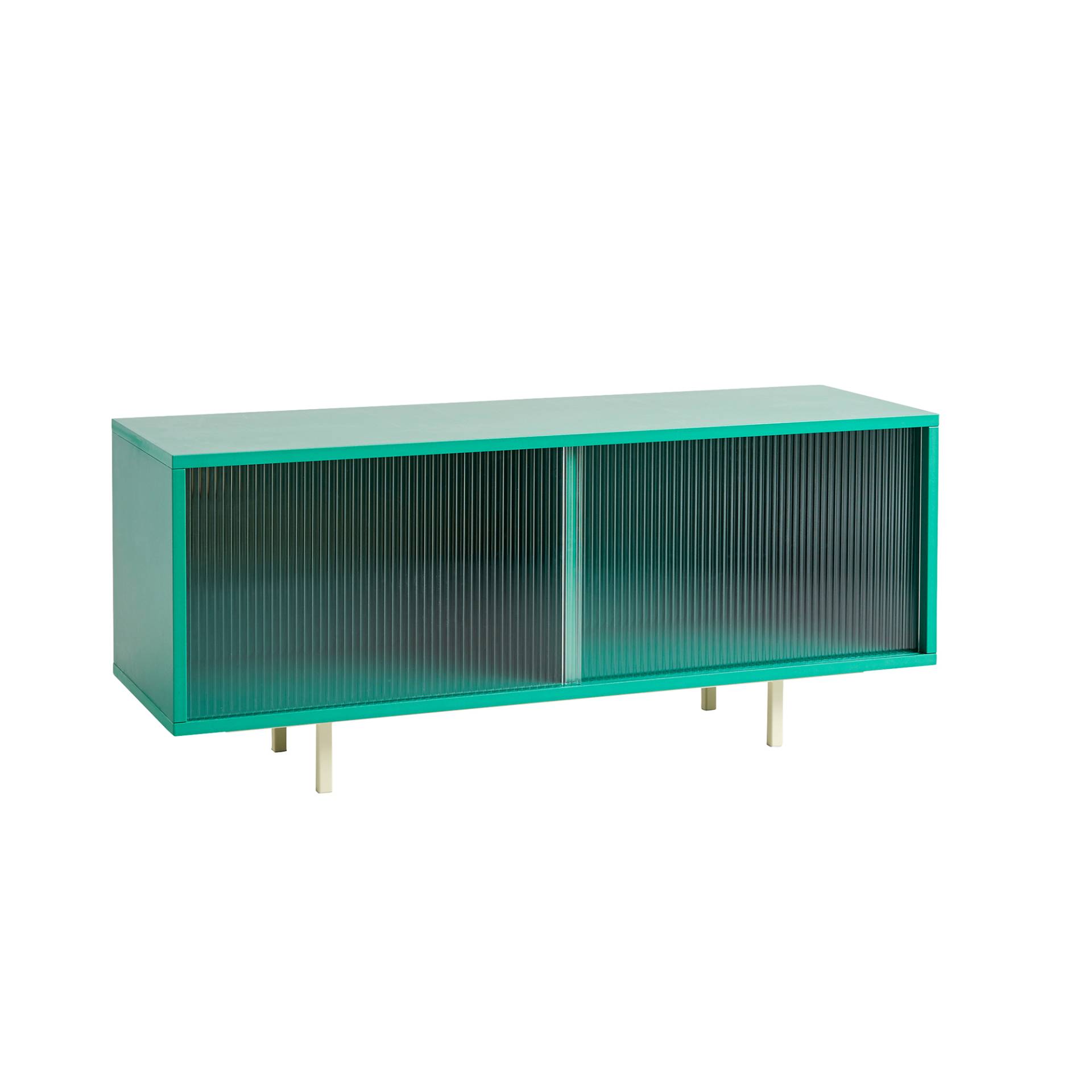 HAY - Colour Sideboard mit Glastür M - dunkles mint/lackiert/BxHxT 120x51x39cm von HAY