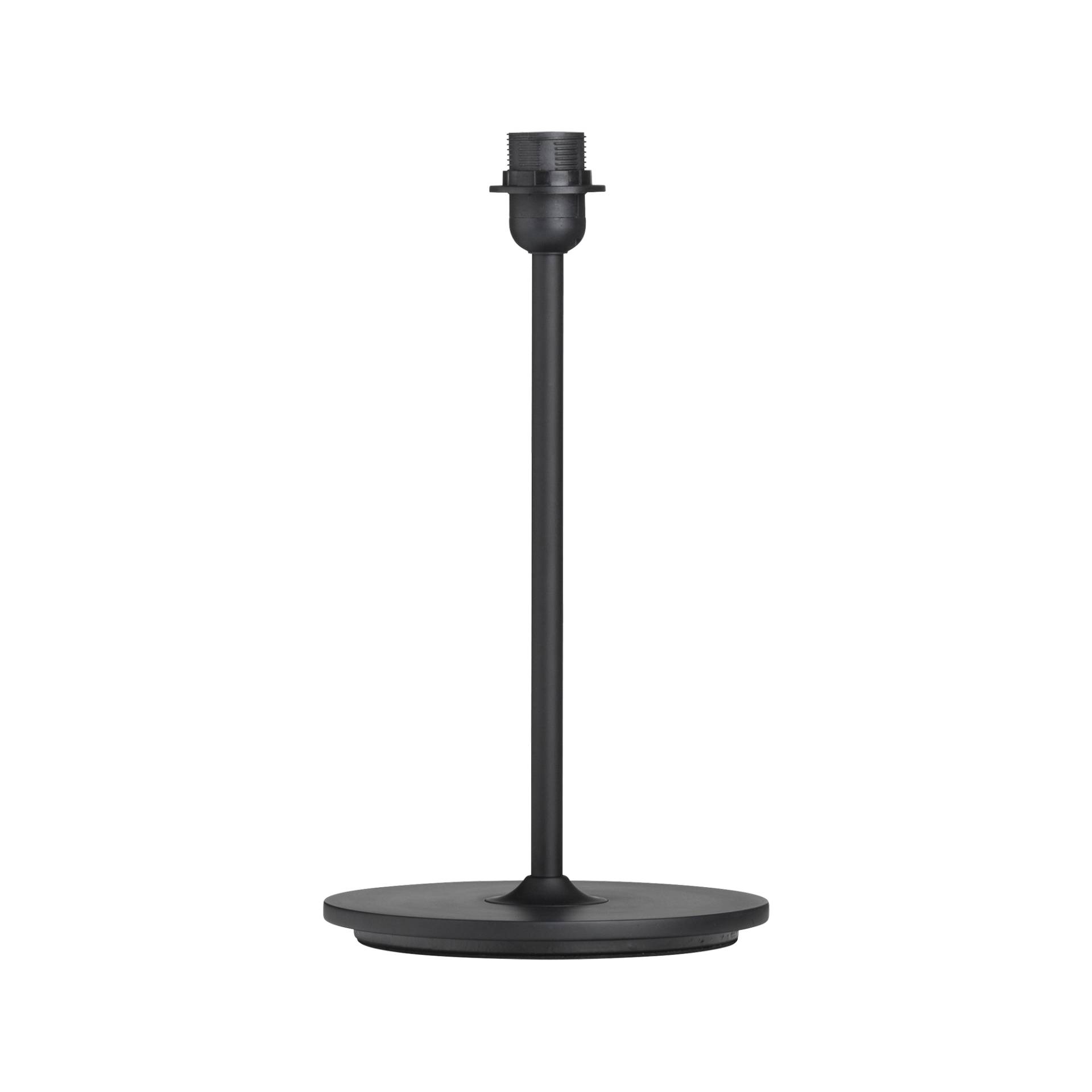 HAY - Common Tischleuchte Fuß Stahl - soft schwarz, schwarz/ohne Lampenschirm/HxØ 39x22cm/Fassung 1x LED E27 max. 8W/ mit Schalter von HAY