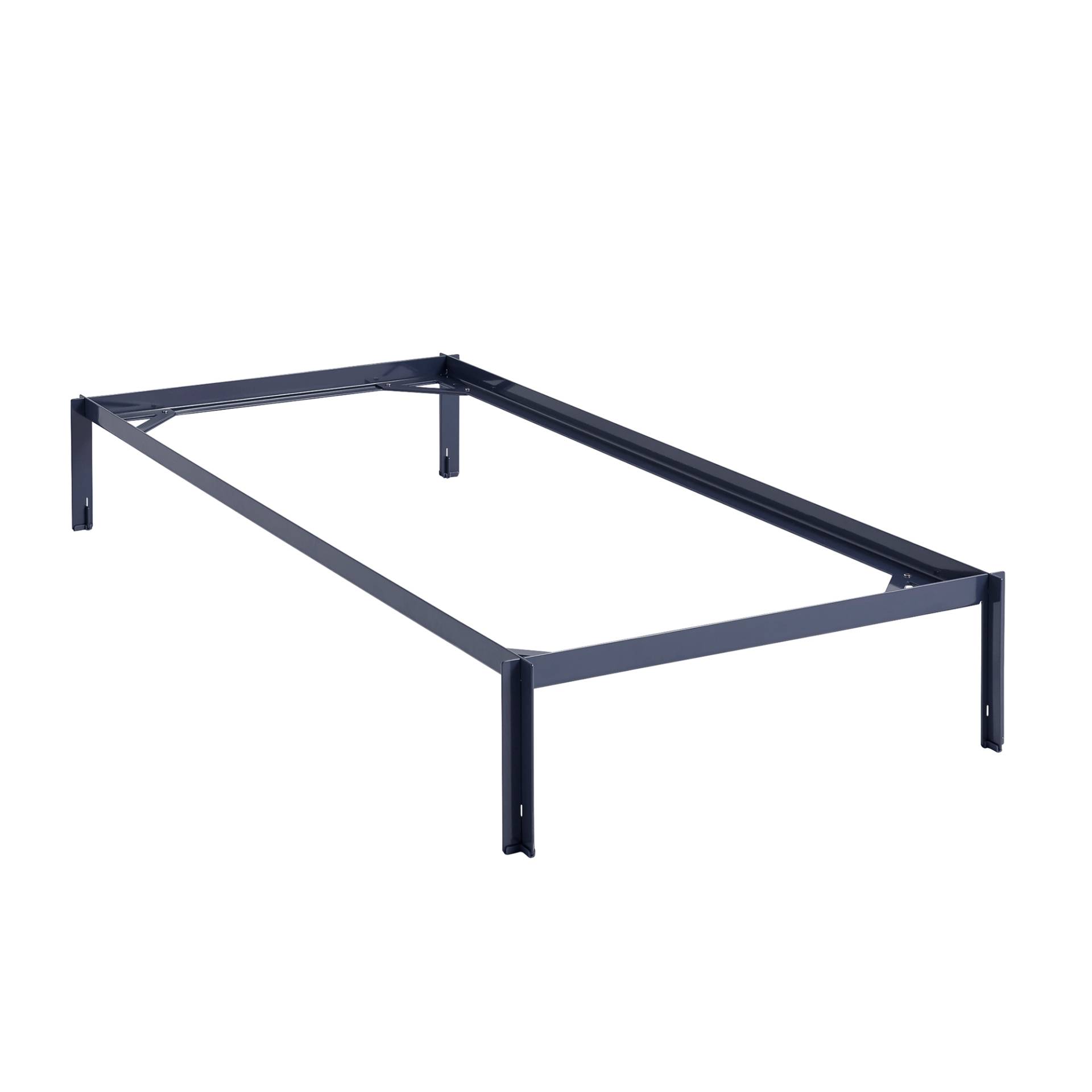 HAY - Connect Bettgestell 90x200cm - tiefes blau/pulverbeschichtet/LxBxH 209,4x99,4x30cm/ohne Matratze/ohne Lattenrost von HAY