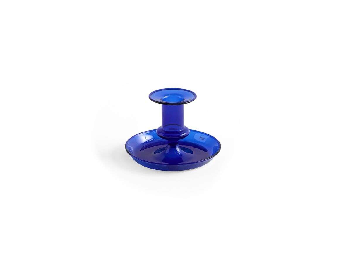 HAY - Flare Candle Holder Dark Blue HAY von HAY