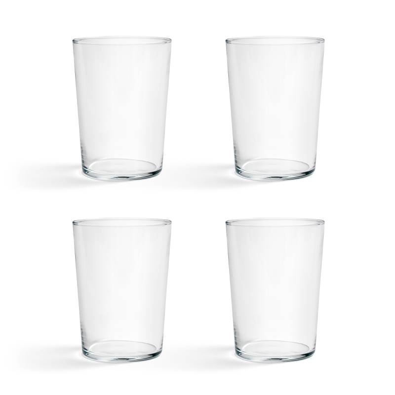 HAY - Glas 4er Set L - transparent/HxØ 12x8,5cm/49cl von HAY