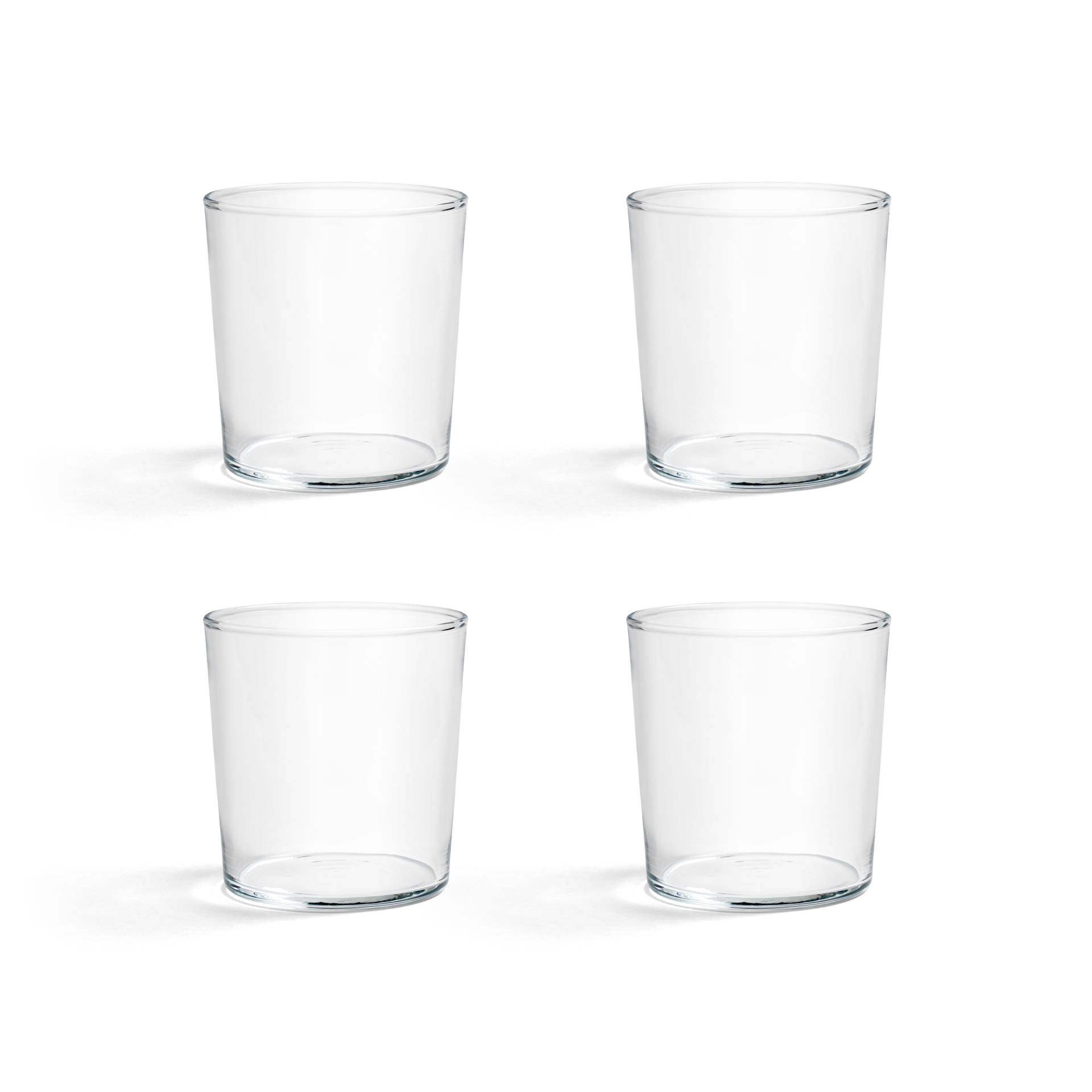 HAY - Glas 4er Set M - transparent/HxØ 9x8,5cm/36cl von HAY