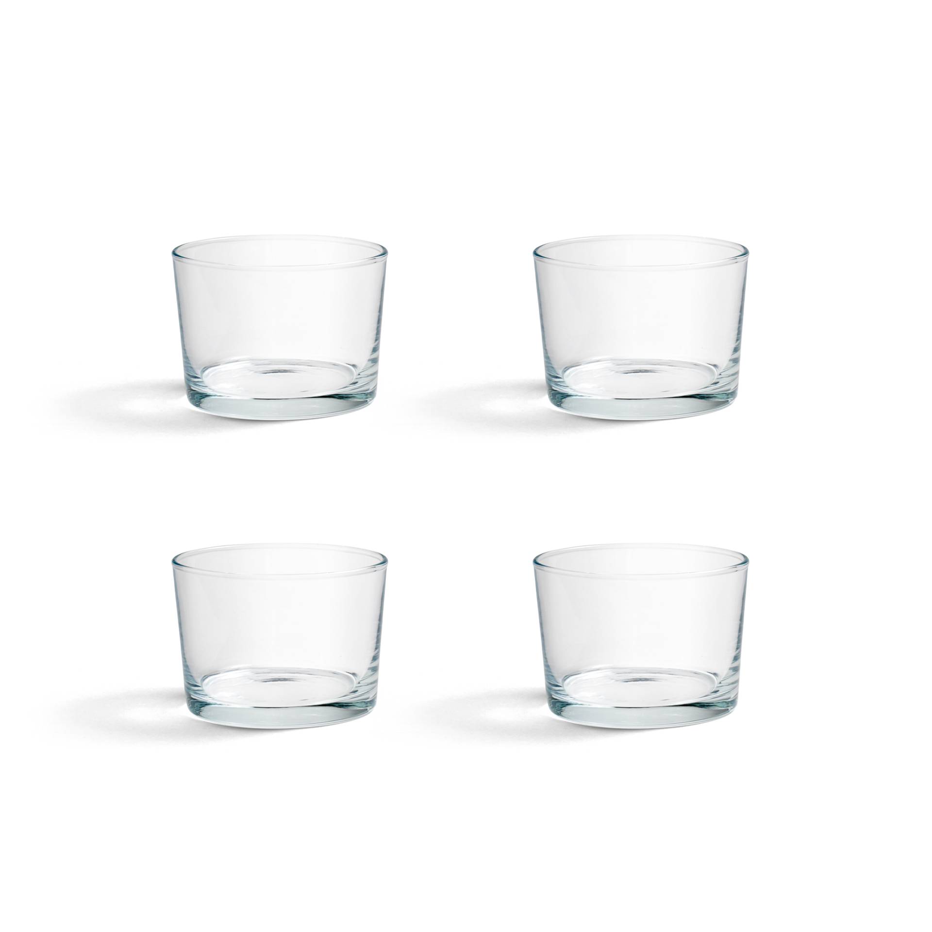 HAY - Glas 4er Set S - transparent/HxØ 6x8,5cm / 22cl/22cl von HAY