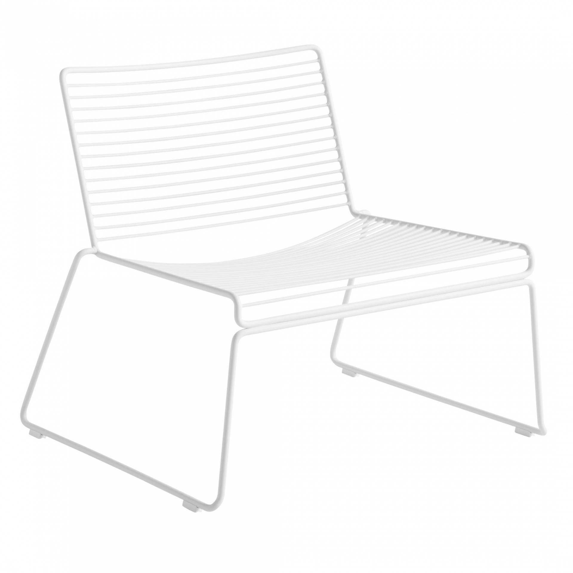 HAY - Hee Lounge Stuhl - weiß/pulverbeschichtet/BxHxT 72x67x67cm/für Innen- und Außenbereich geeignet von HAY