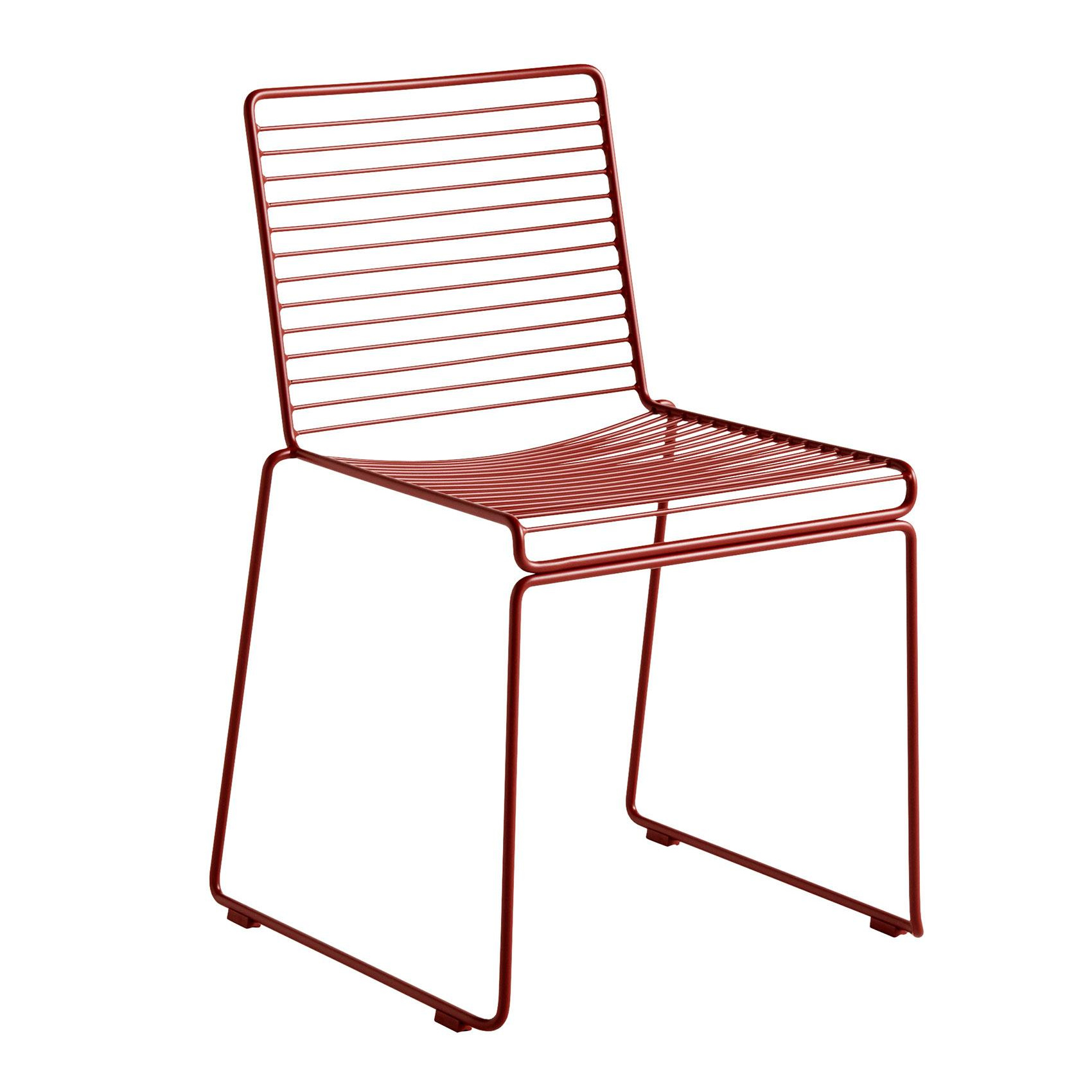 HAY - Hee Stuhl - rost/pulverbeschichtet/BxHxT 47,5x79x50cm/für Innen- und Außerbereich geeignet von HAY
