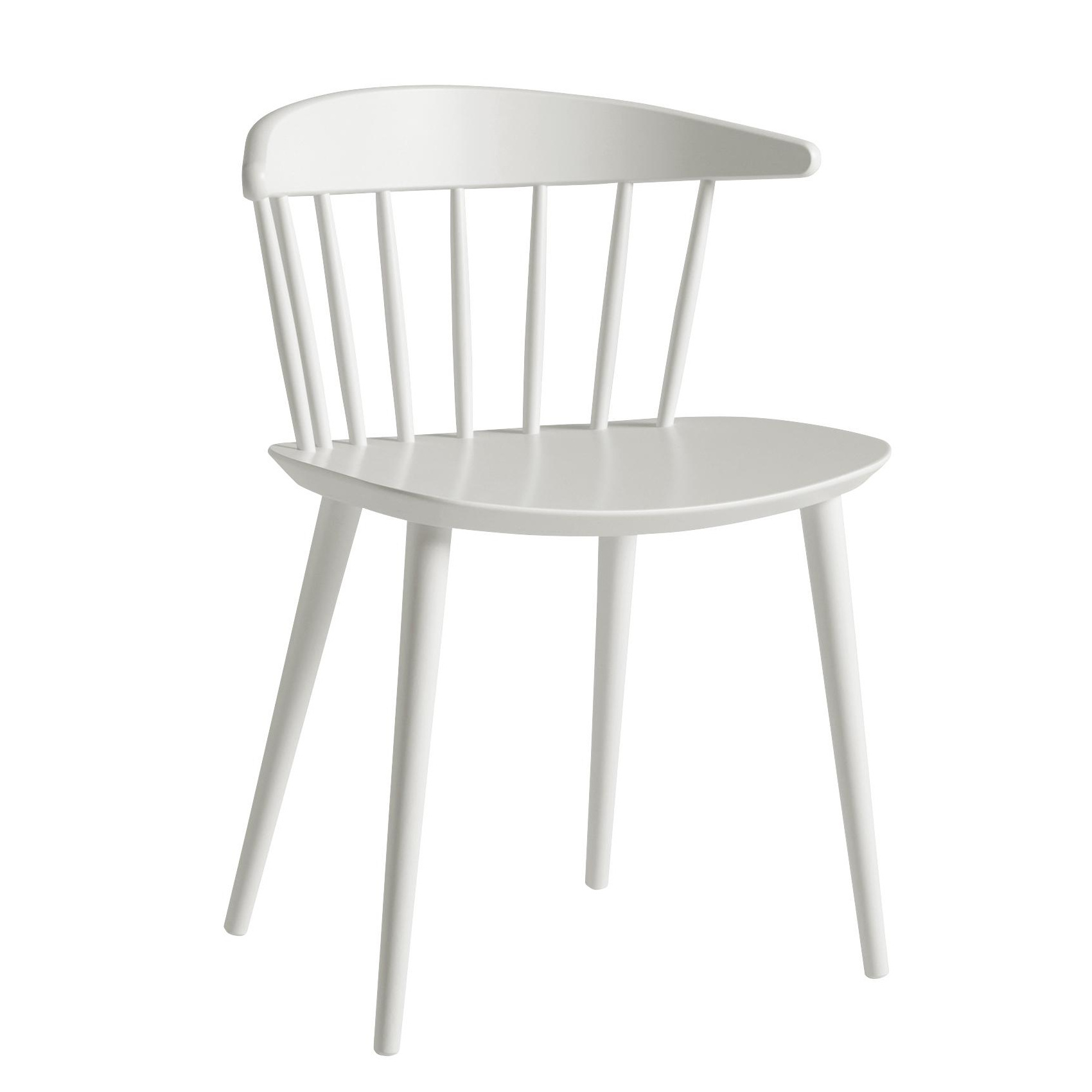 HAY - J104 Stuhl Buche - weiß/lackiert wasserbasiert/BxHxT 57x73x47cm von HAY