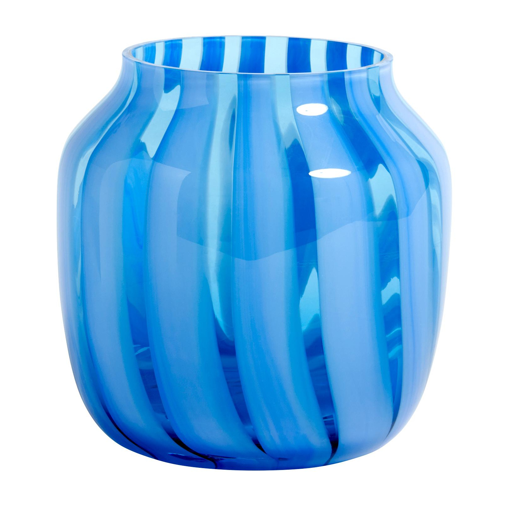 HAY - Juice Vase breit - hellblau/H 22cm/Ø 22cm von HAY