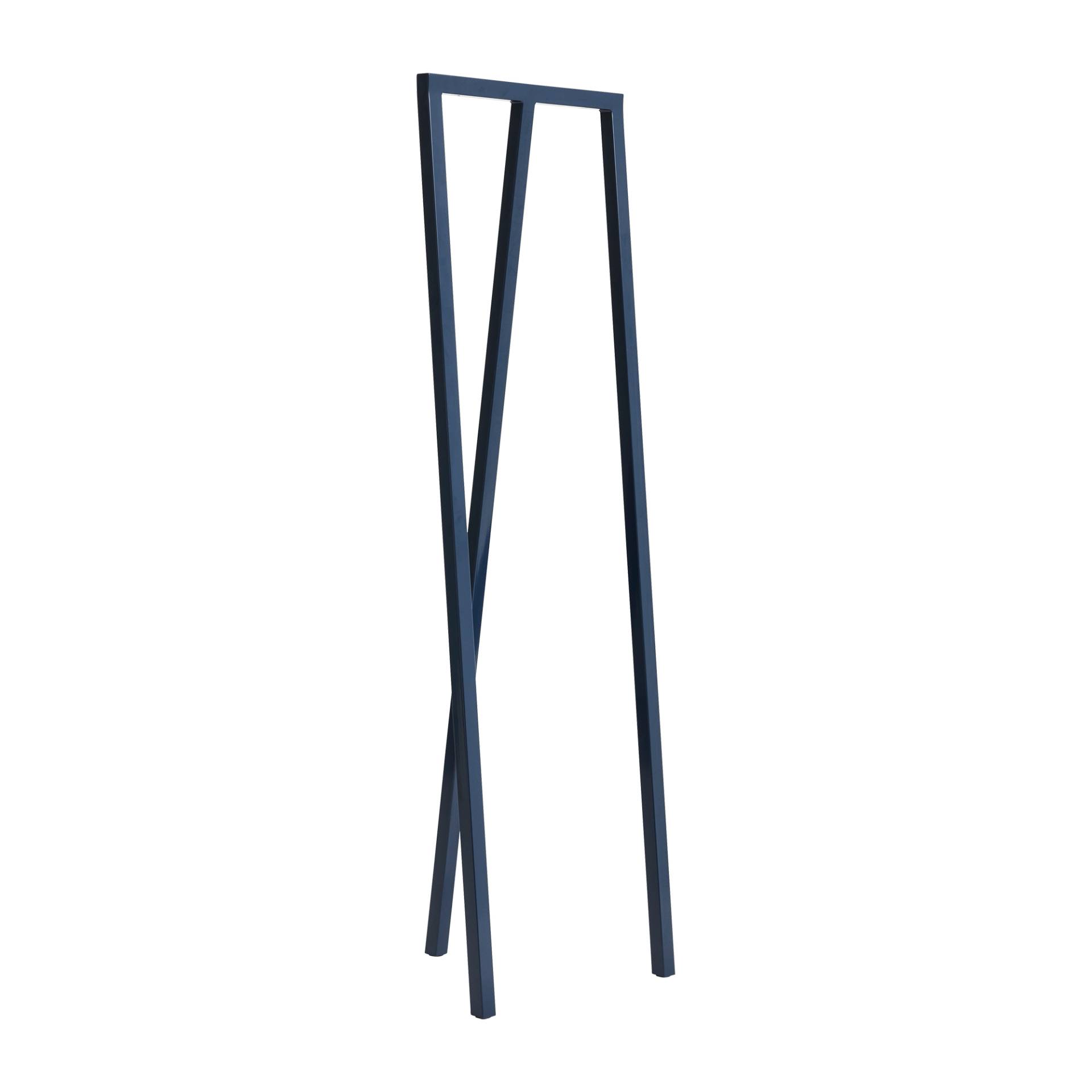 HAY - Loop Stand Hall Garderobe 45x150x39cm - tiefblau/pulverbeschichtet/BxHxT 45x150x39cm/mit Filzgleiter von HAY