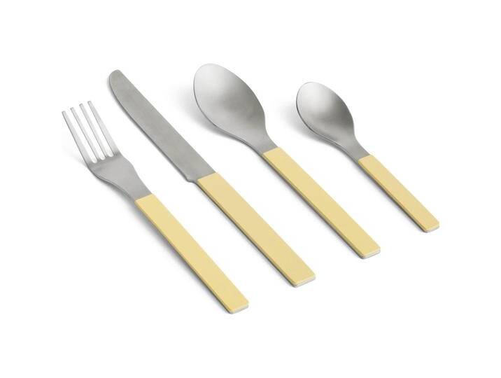 HAY MVS Besteck-Set 4-er Set, Gelb, Besteck, Gelb HAY MVS Besteck-Set 4-er Set, Gelb, Besteck, Gelb von HAY