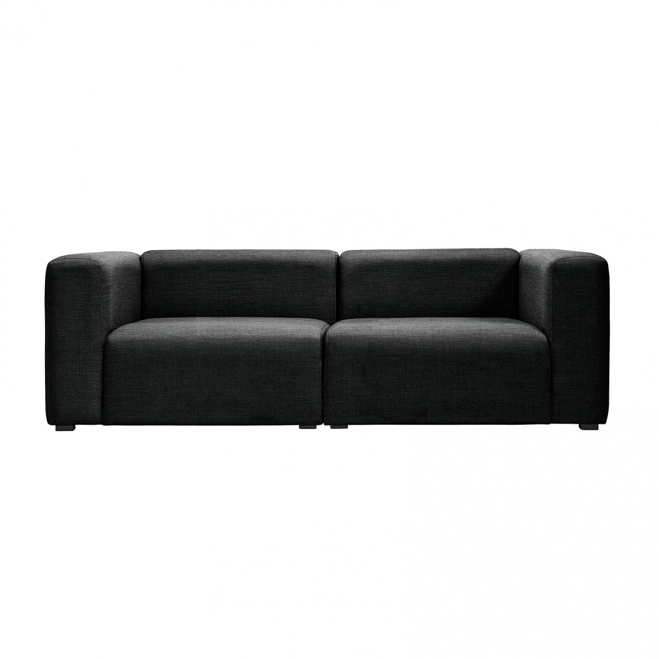 HAY - Mags 2,5-Sitzer Sofa 228x95,5x67cm - schwarz/Stoff Surface by Hay 990/BxHxT 228x67x95,5cm/Füße Kiefernholz schwarz gebeizt von HAY