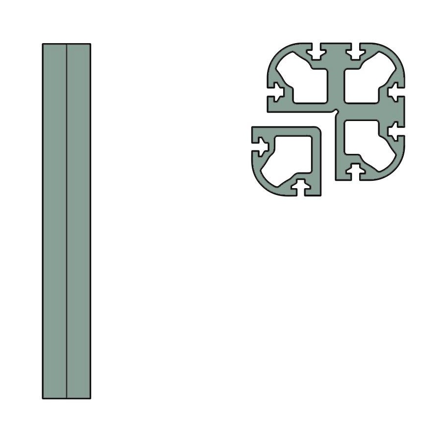 HAY - New Order Eckverbindungsprofil 2tlg. - army dunkelgrün/Länge: 33 cm/1 Einzelprofil + 1 Eckverbingsprofil von HAY
