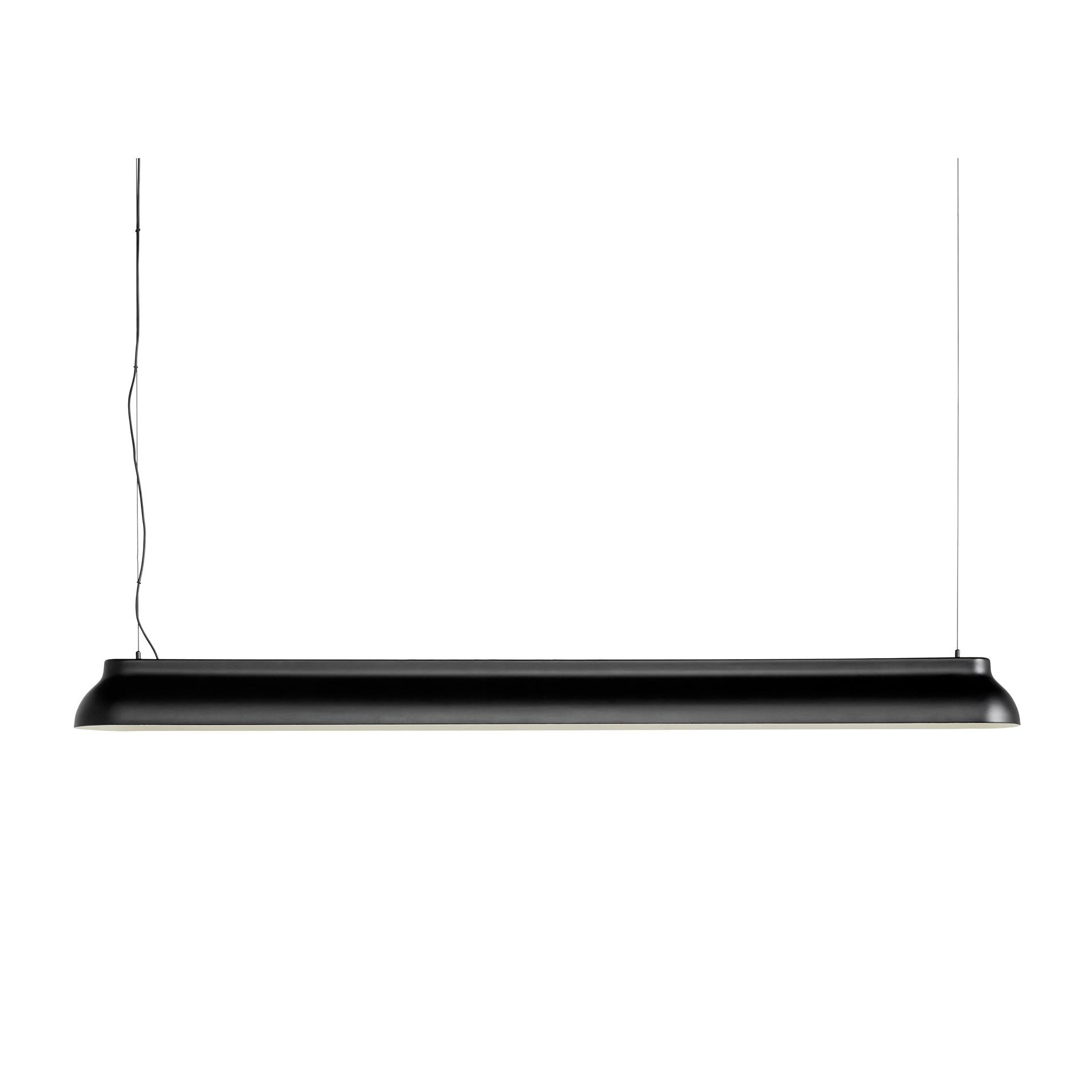 HAY - PC Linear LED Pendelleuchte - soft schwarz/nasslackiert/LxBxH 120x14x10cm/3000K/2300lm von HAY