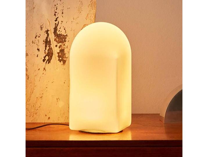 HAY Design Tischlampe Parade, dimmbar, weiß / opal, für Wohn- / Esszimmer, Glas, Design, Tischlampe von HAY