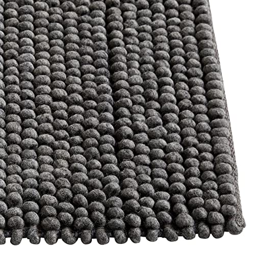 Hay Peas Teppich, Wolle, 140x200cm, Dark Grey von HAY