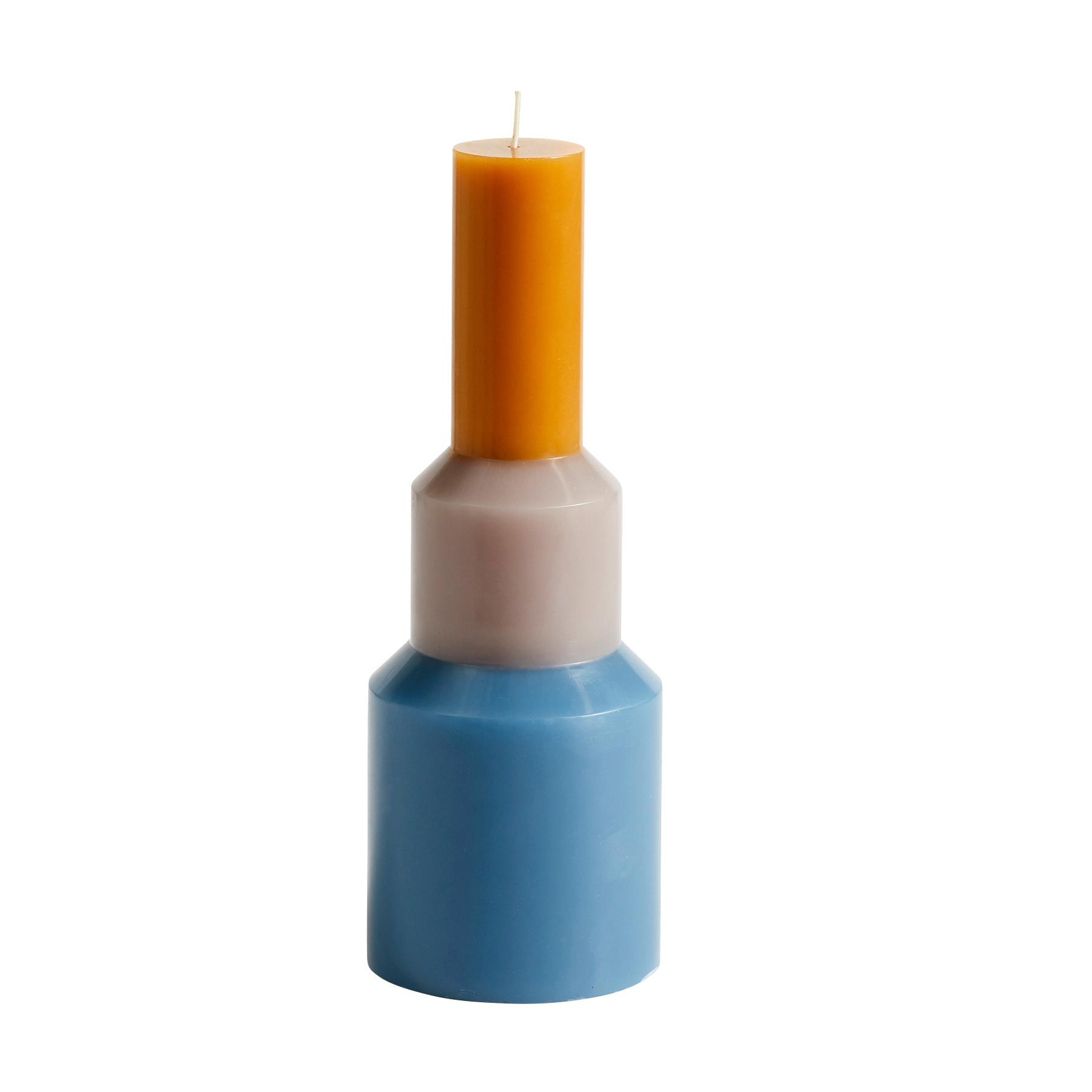 HAY - Pillar Kerze M - blau/H 25cm / Ø 9cm/95h von HAY