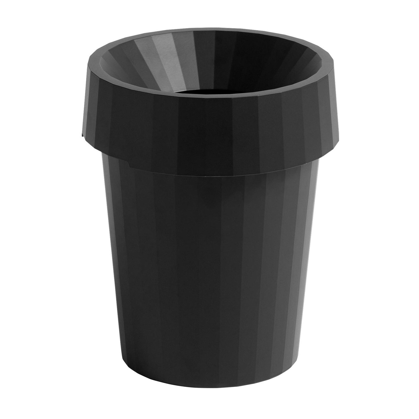 HAY - Shade Bin Papierkorb - schwarz/14L/H 36,5cm/Ø 30cm von HAY