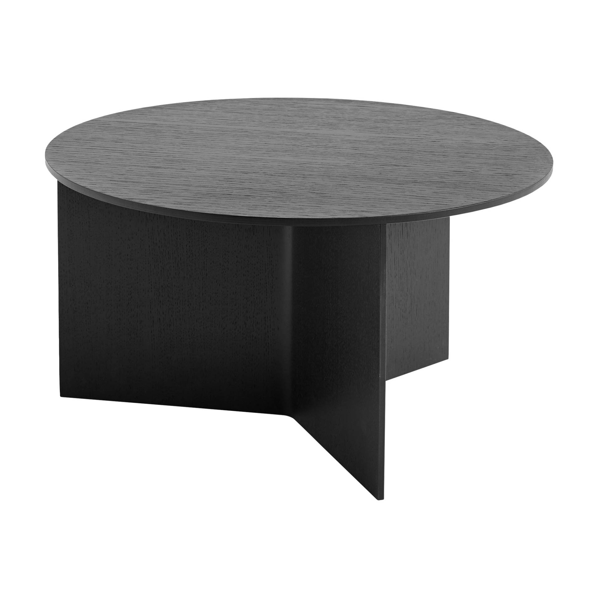 HAY - Slit Beistelltisch Holz XL - schwarz/lackiert wasserbasiert/HxØ 35,5x65cm von HAY