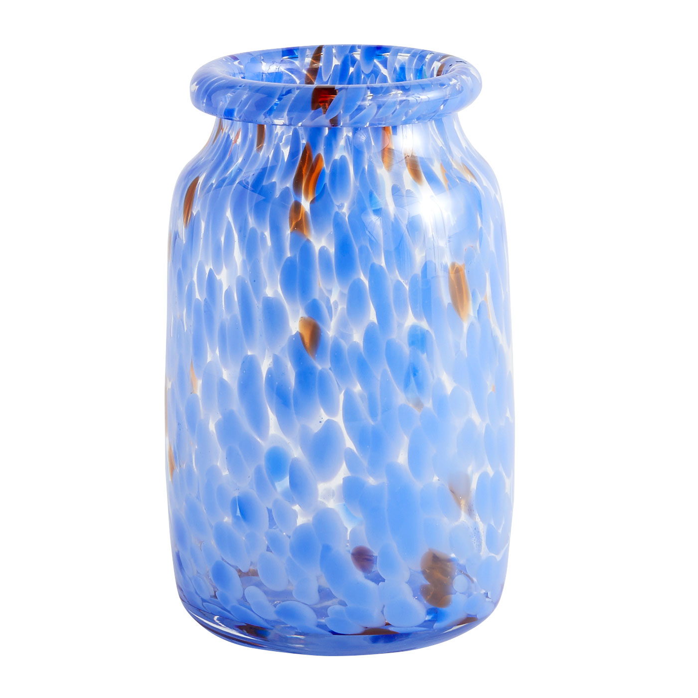 HAY - Splash Roll Vase - blau/HxØ 22,3x14,3cm von HAY