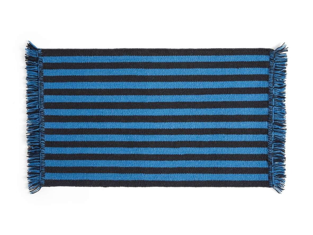 HAY - Stripes and Stripes Wool 95x52 Blue HAY von HAY