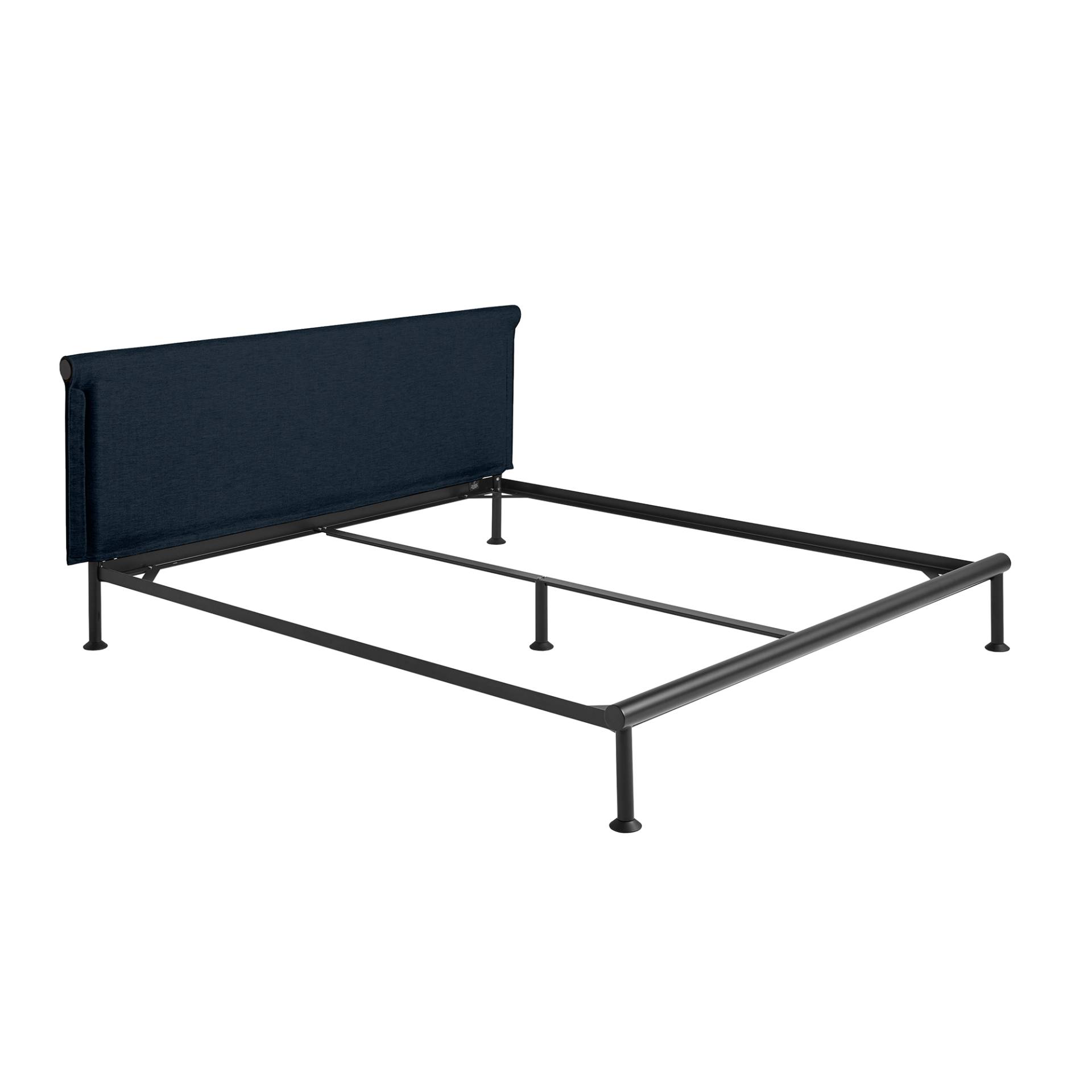 HAY - Tamoto Bett 180x200cm - anthrazit/ Stoff Metaphor 008/pulverbeschichtet/LxBxH 214x203x91,5cm/ohne Matratze/ohne Lattenrost von HAY