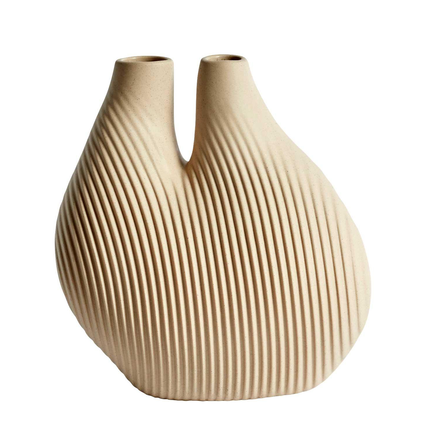 HAY - W&S Chamber Vase - hellbeige/LxBxH 20x14x22cm von HAY