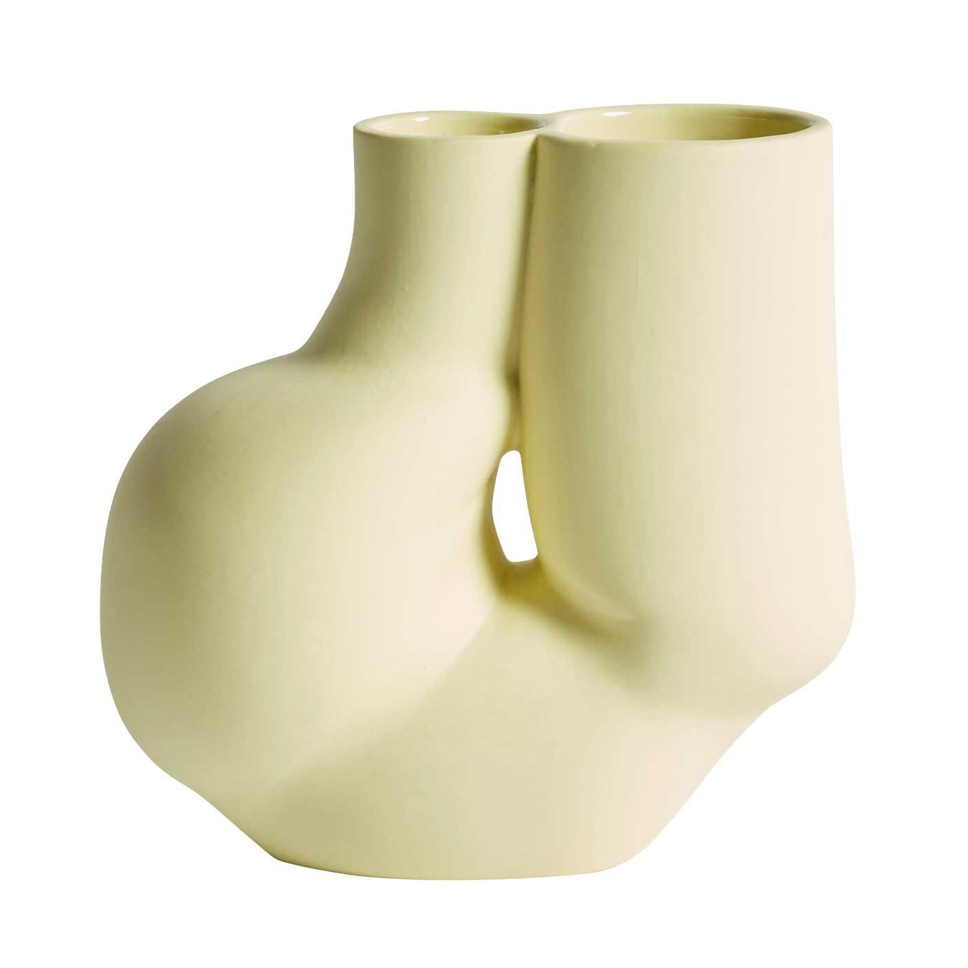 HAY - W&S Chubby Vase - softgelb/LxBxH 20x10,5x19,5cm von HAY