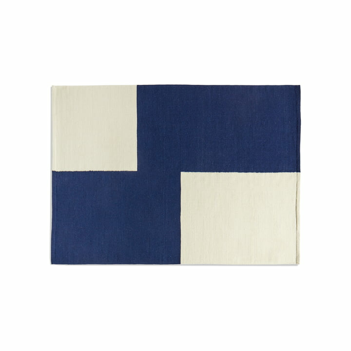 Hay Ethan Cook Flat Works Teppich Teppichläufer Läufer 170 X 240 Cm Blau Weiß B-Ware von HAY