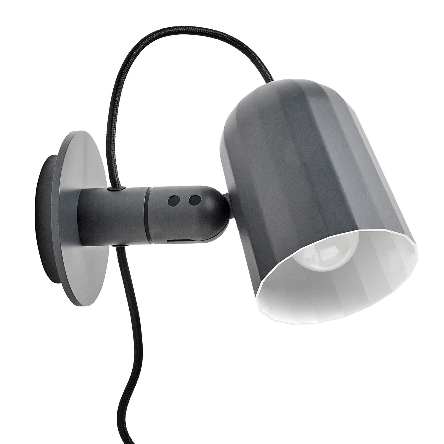 Hay Noc Wandleuchte Wandlampe Designerlampe Lampe Leuchte Innenlampe Dunkelgrau B-Ware von HAY